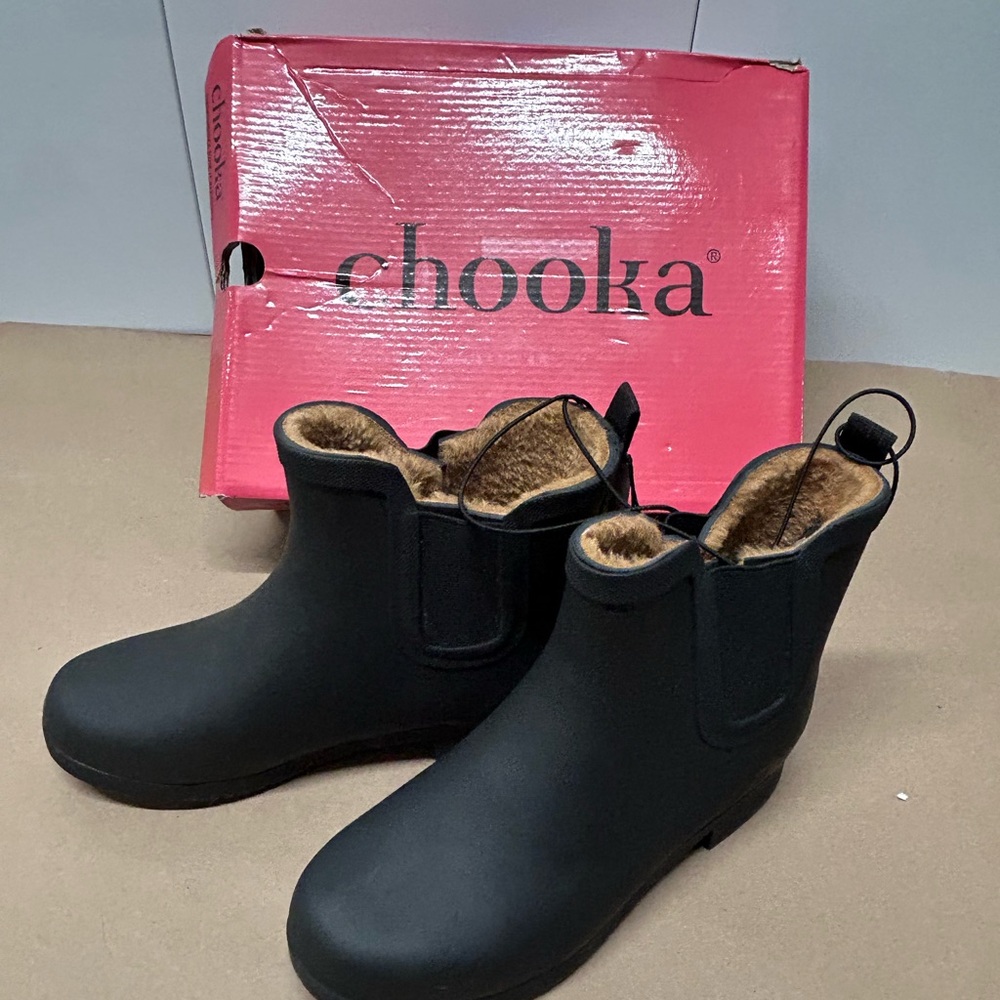 Chooka Fur Lined Rubber boots size 7